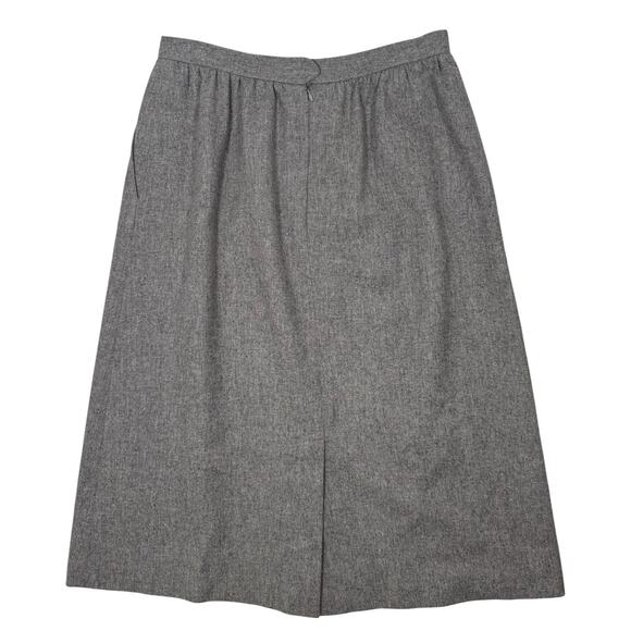 Vintage 80s Evan-Picone Wool Gray Skirt Suit Set Women’s 14 USA Runs Small - Picture 9 of 14